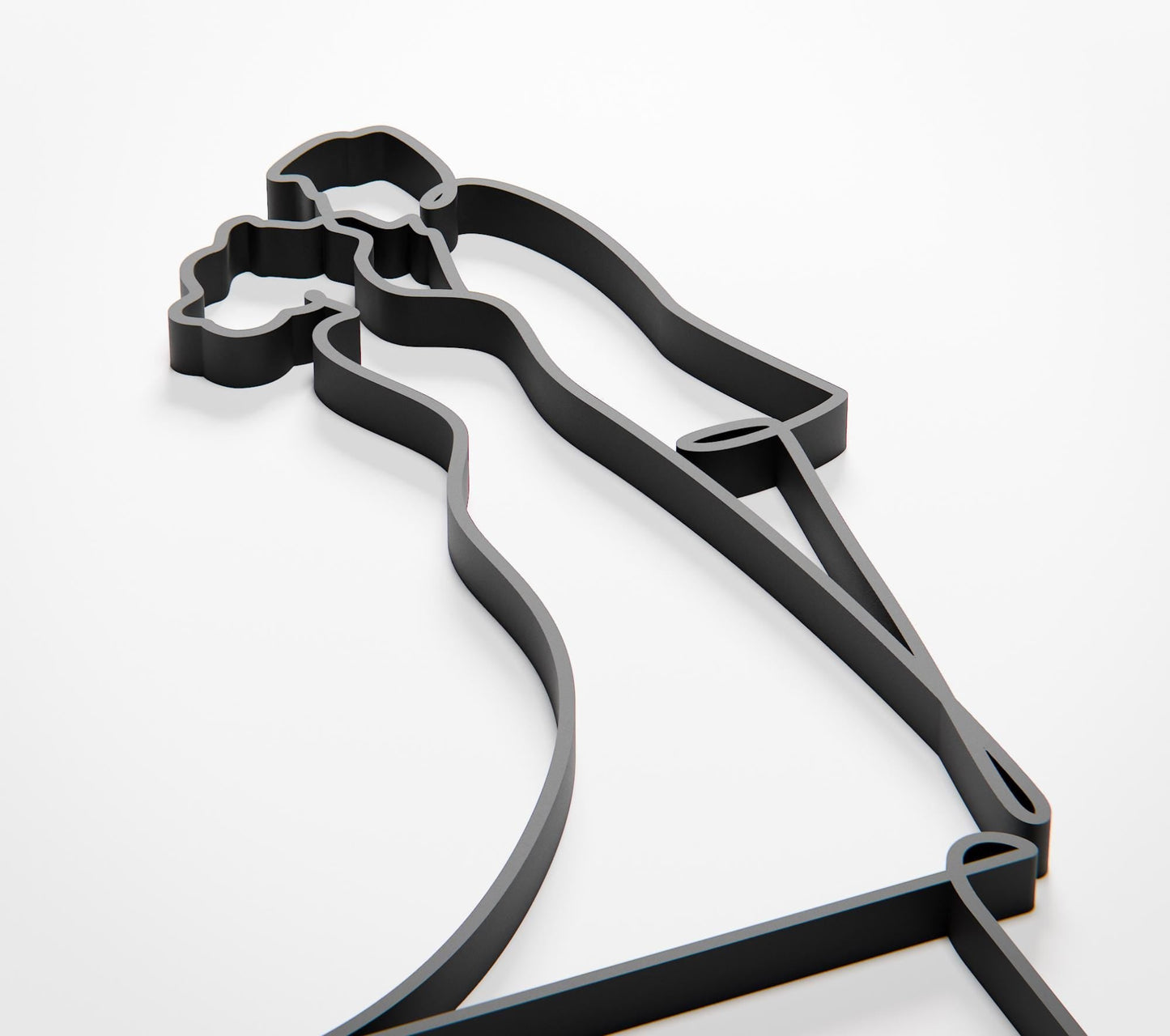 Anatolian Gift BoxWedding Cake Topper - Line Art Figure