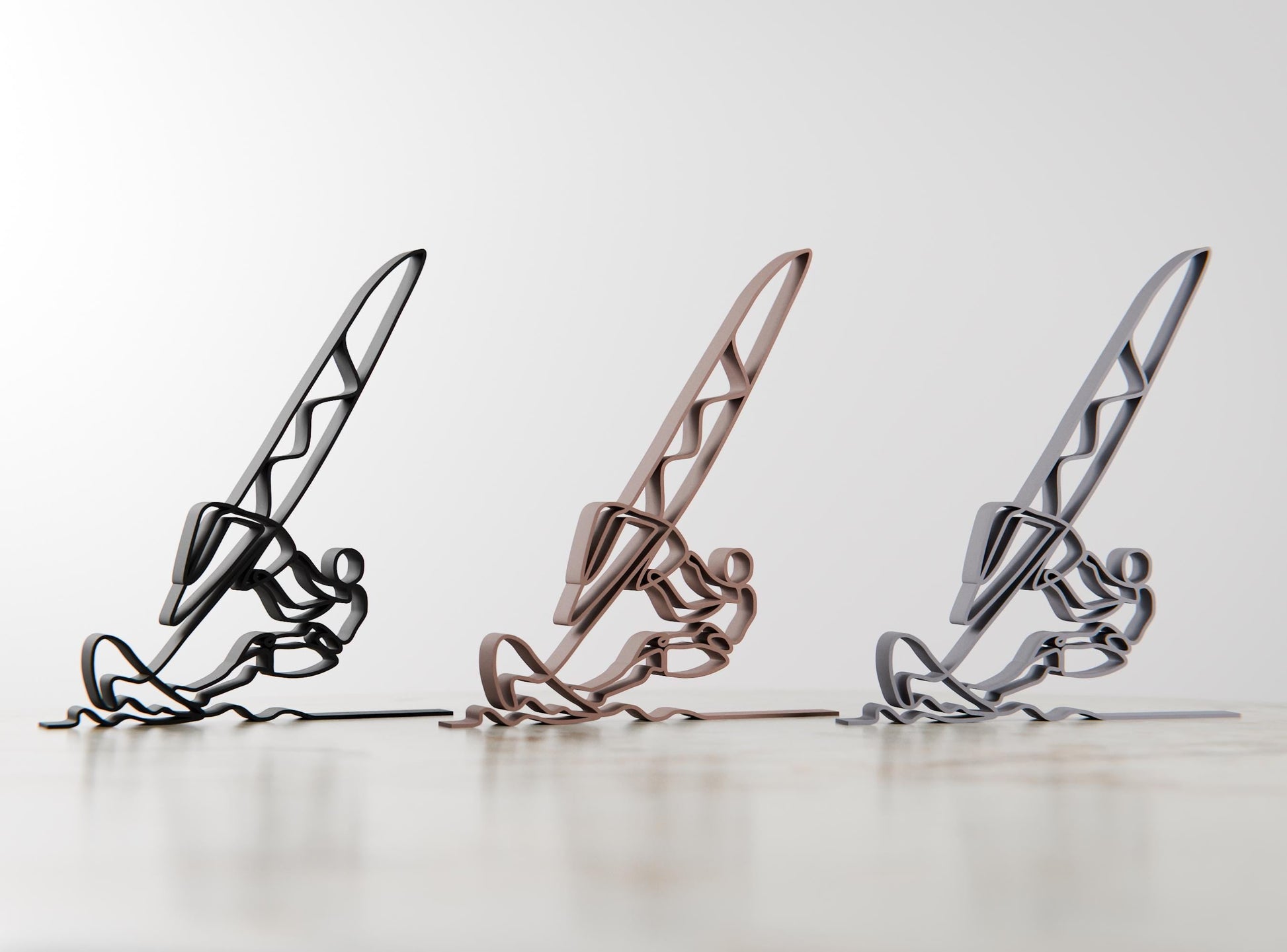 Anatolian Gift BoxWindsurfer - Customized Line Art Figure