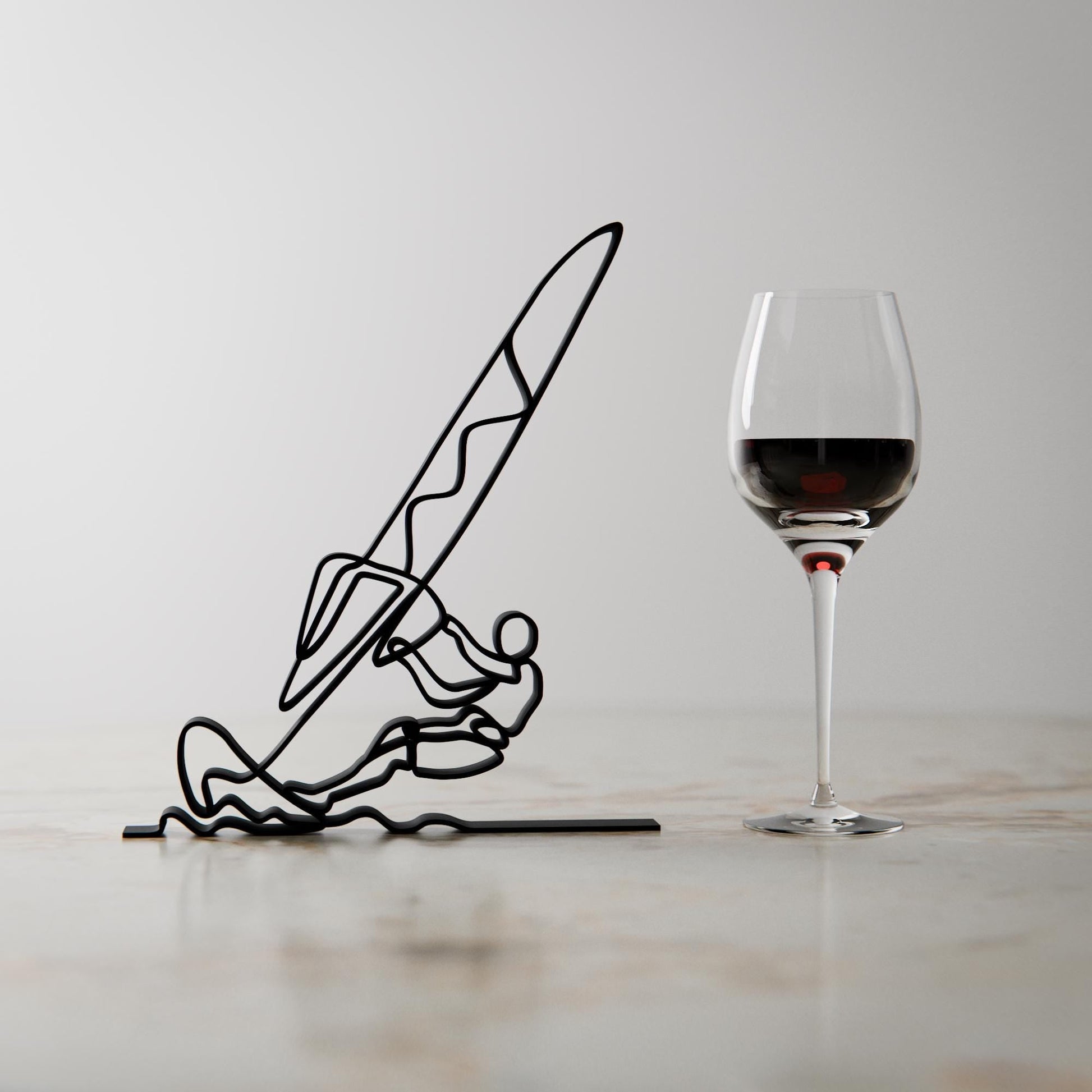 Anatolian Gift BoxWindsurfer - Customized Line Art Figure