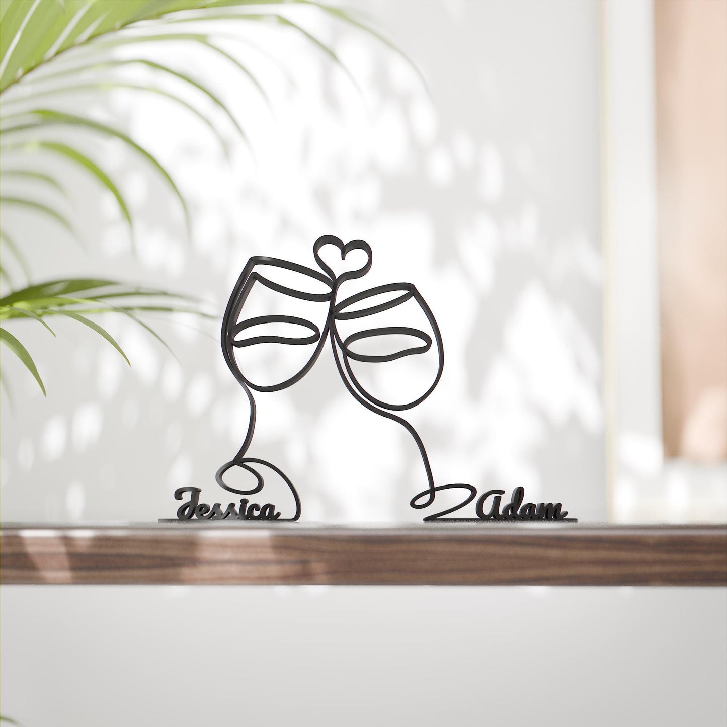 Anatolian Gift BoxWine Glasses - Customized Line Art Figure