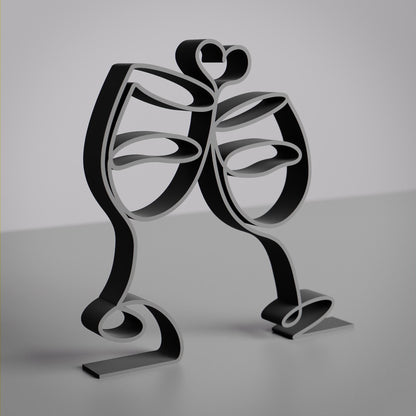 Anatolian Gift BoxWine Glasses - Customized Line Art Figure