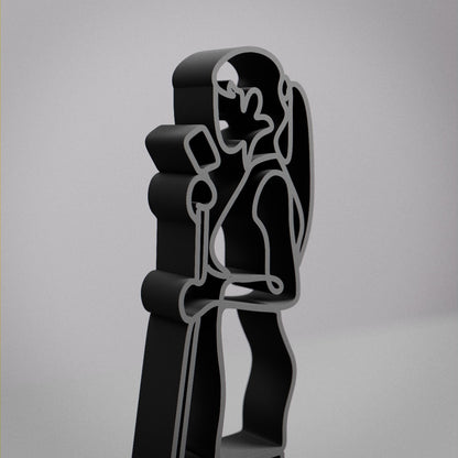 Anatolian Gift BoxWoman Vocalist - Customized Line Art Figure