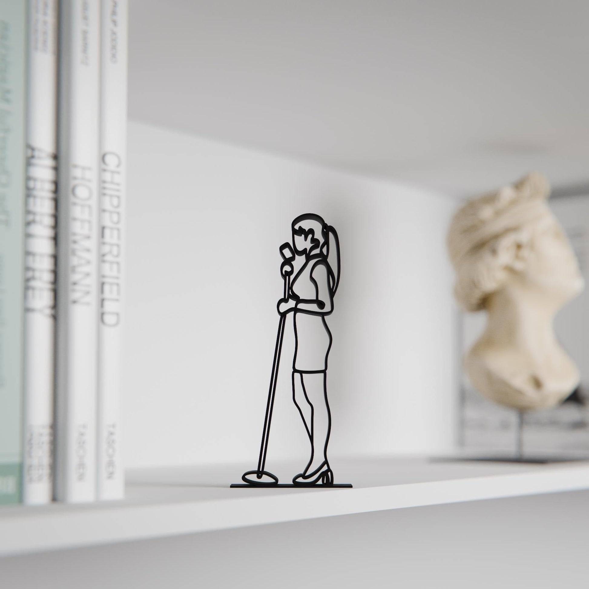 Anatolian Gift BoxWoman Vocalist - Customized Line Art Figure