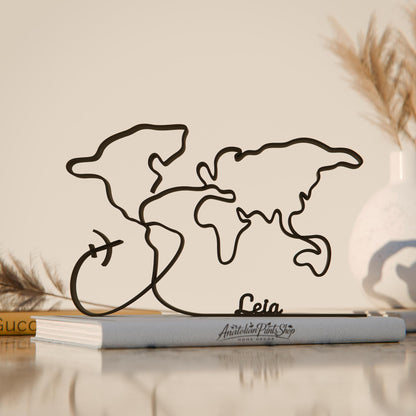 Anatolian Gift BoxWorld Map - Customized Line Art Figure