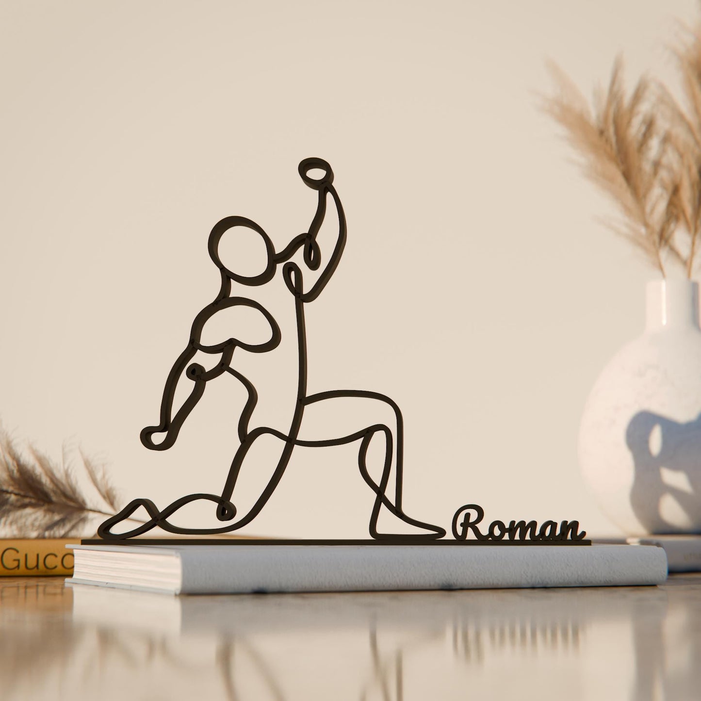 Anatolian Gift BoxWrestler - Customized Line Art Figure