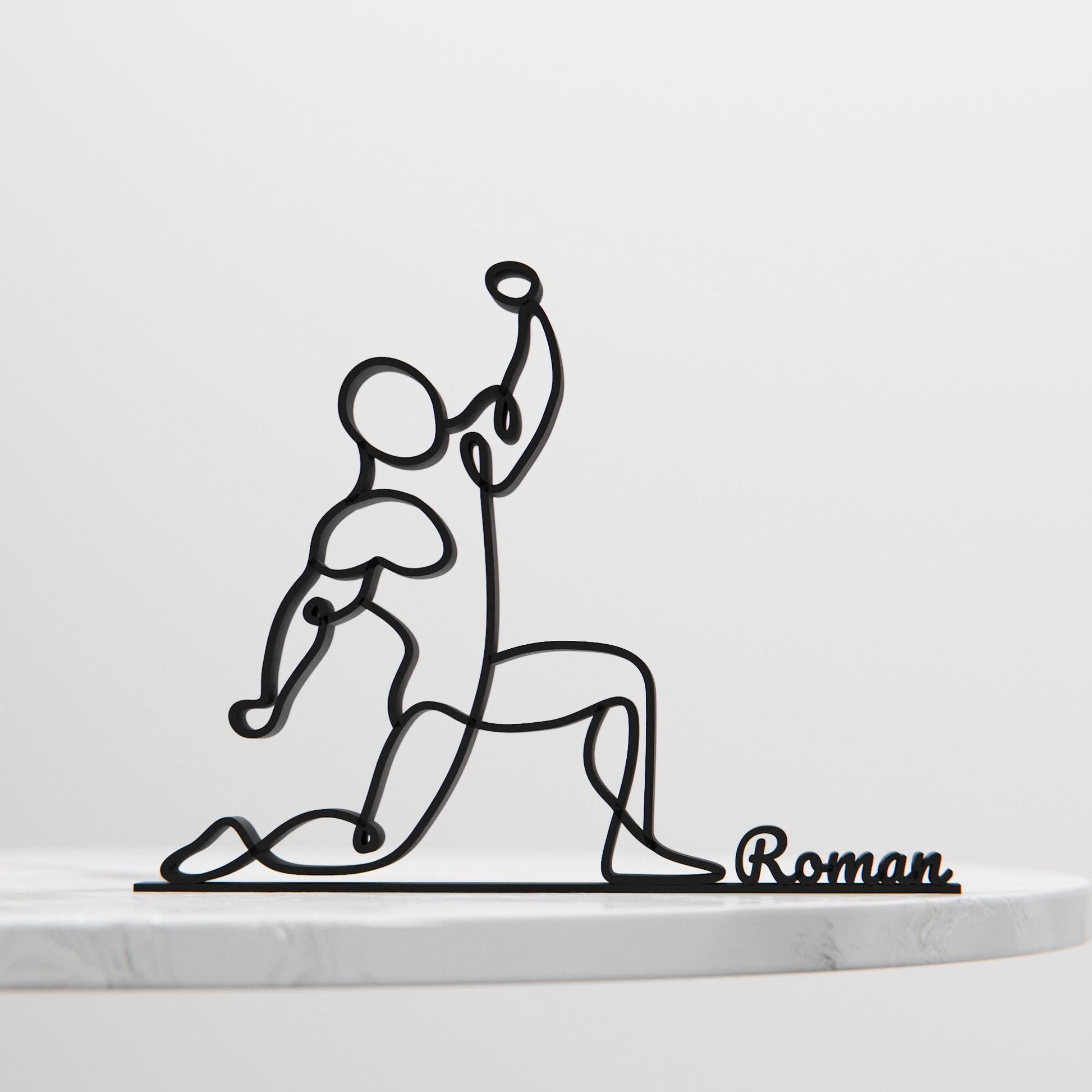 Anatolian Gift BoxWrestler - Customized Line Art Figure