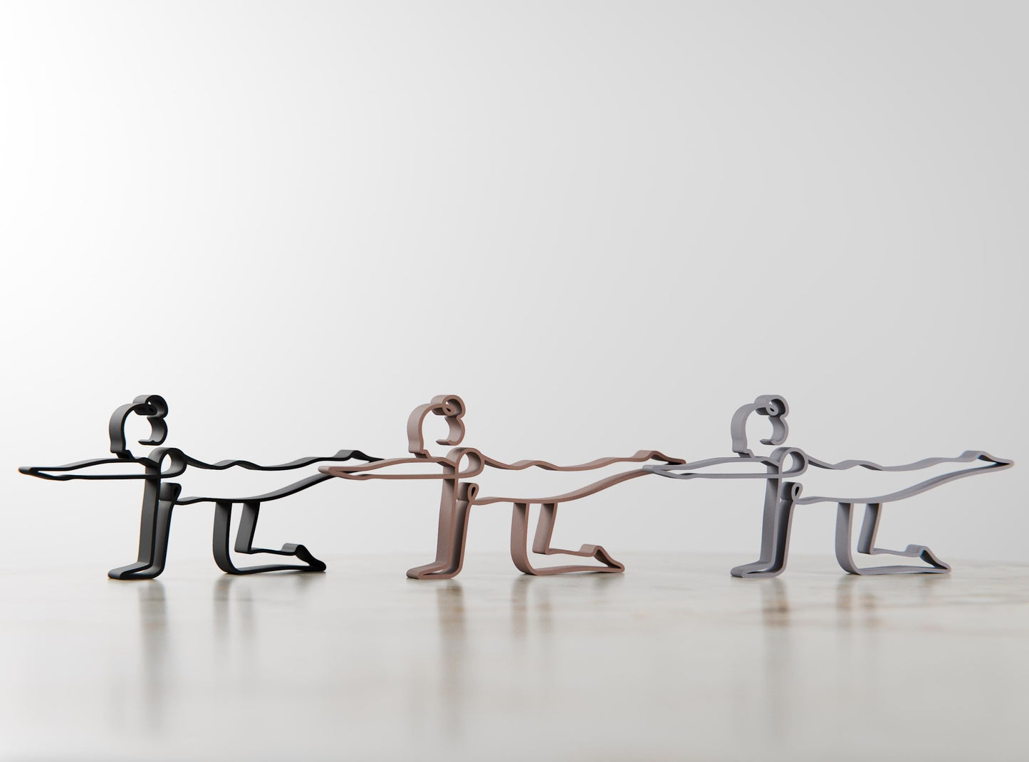 Anatolian Gift BoxYoga Balancing Table Pose - Line Art Figure