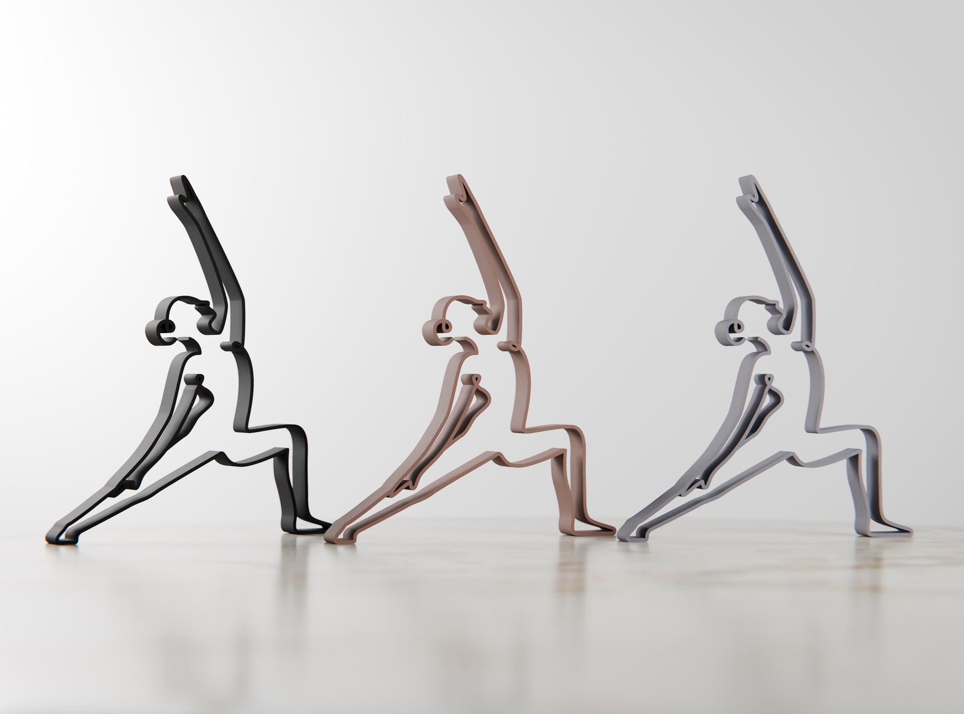 Anatolian Gift BoxYoga Reverse Warrior Pose - Line Art Figure