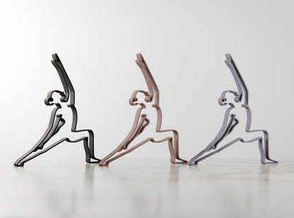 Anatolian Gift BoxYoga Reverse Warrior Pose - Line Art Figure