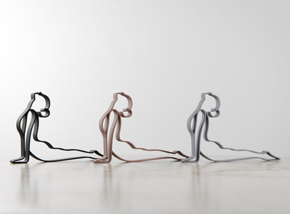 Anatolian Gift BoxYoga Upward Facing Dog Pose - Line Art Figure