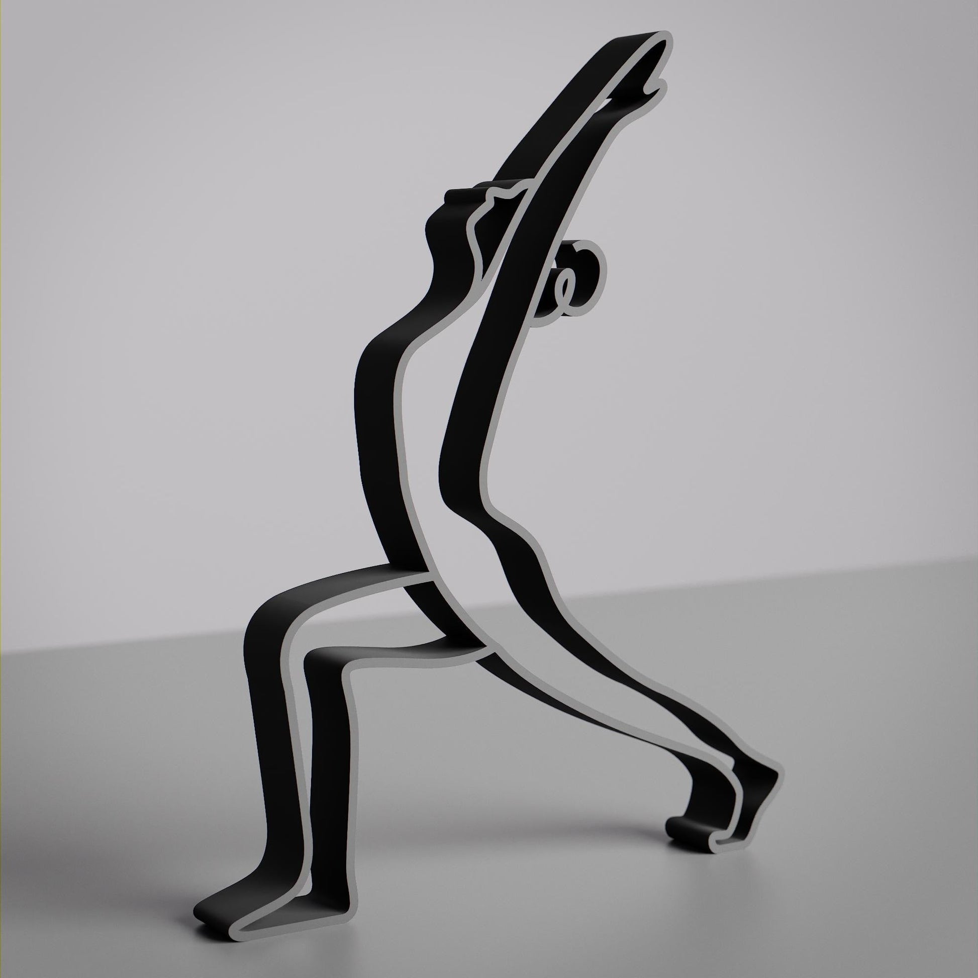 Anatolian Gift BoxYoga Warrior Pose - Line Art Figure