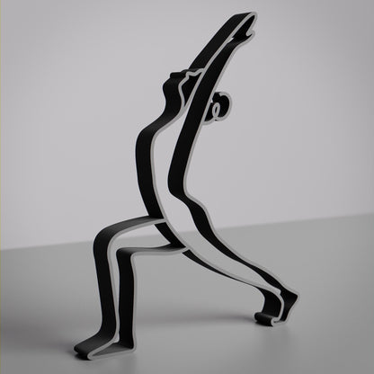 Anatolian Gift BoxYoga Warrior Pose - Line Art Figure