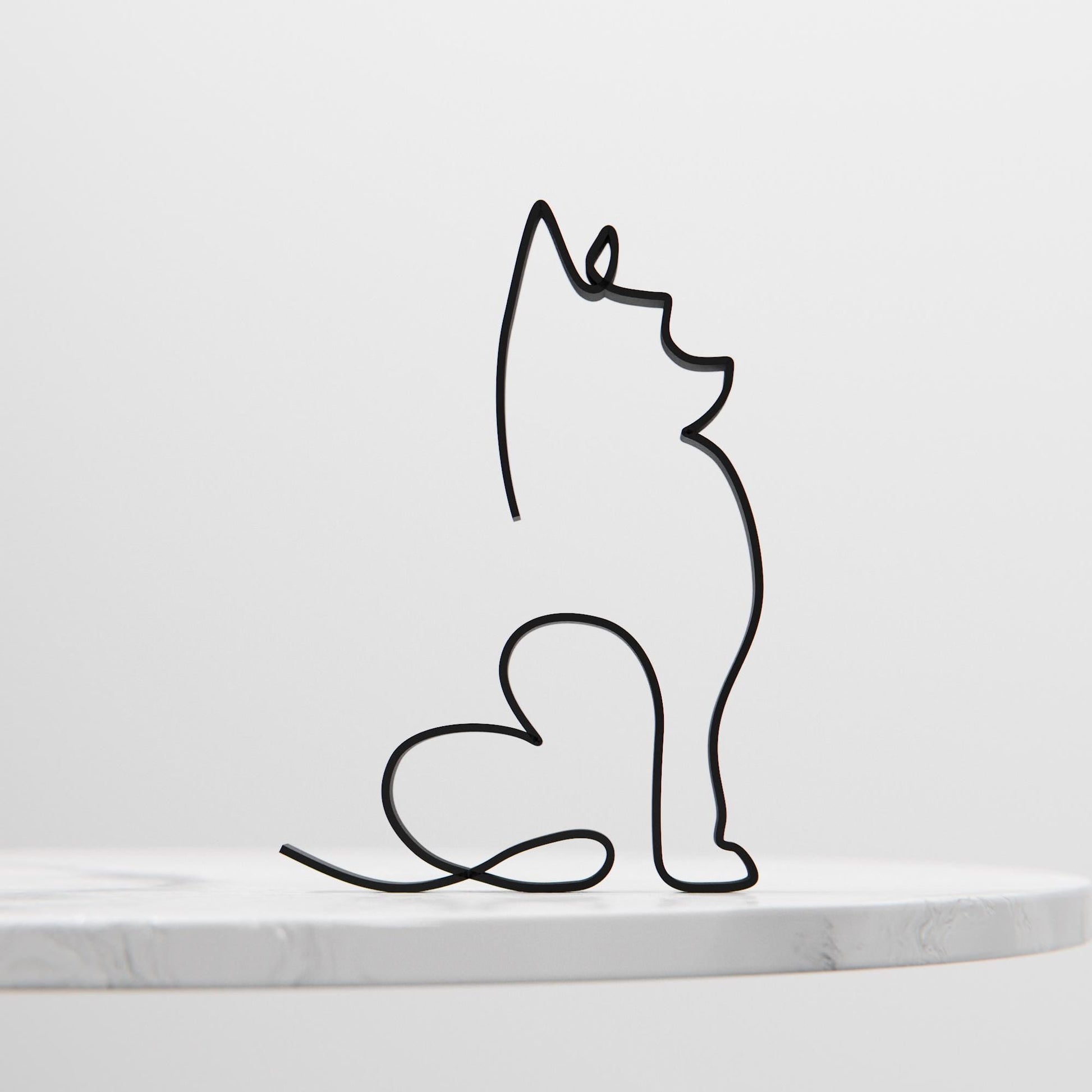 Anatolian Gift BoxYorkshire Terrier Dog 09 - Line Art Figure