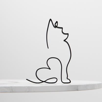 Anatolian Gift BoxYorkshire Terrier Dog 09 - Line Art Figure