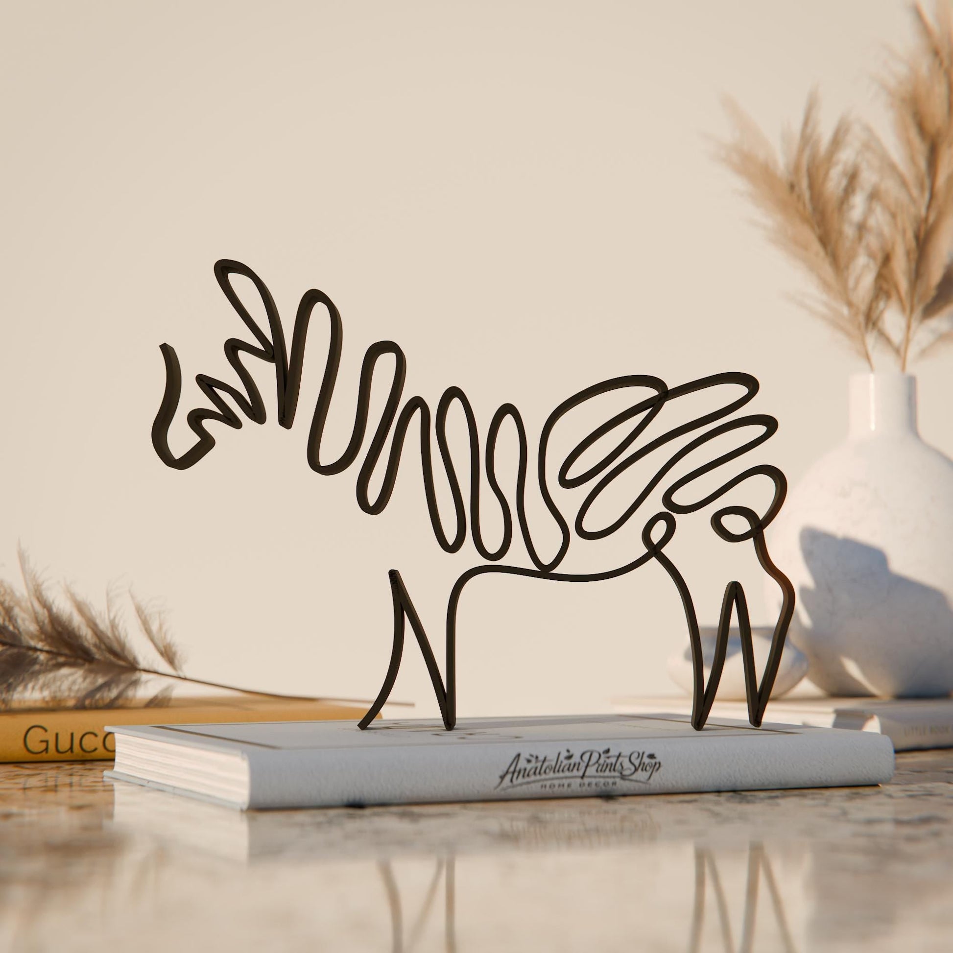 Anatolian Gift BoxZebra - Line Art Figure